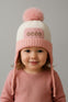 Pink and White Fashion Knitted Warm Winter Wool Cap (1 Years -5 Years) CP5106D